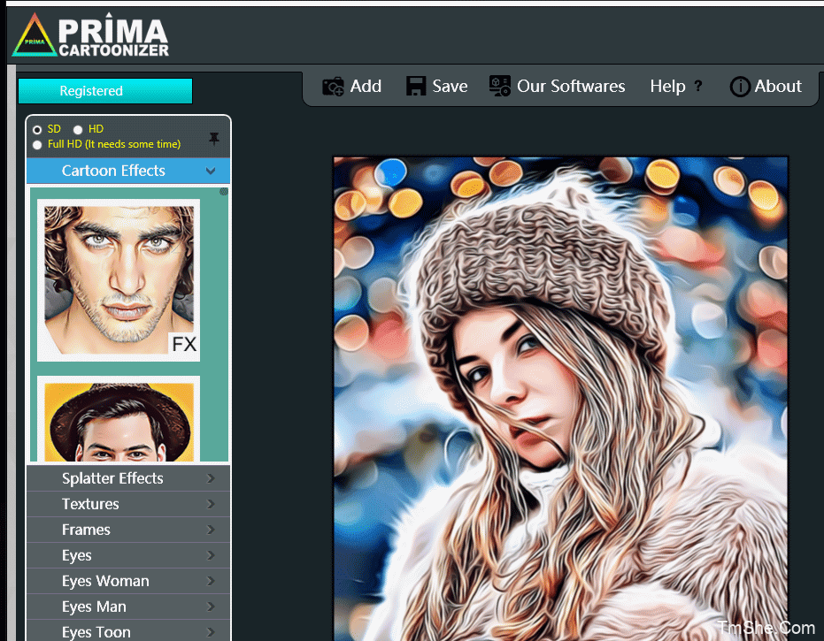 [Windows] Prima Cartoonizer 5.0.1 一键把照片变成手绘-图萌社
